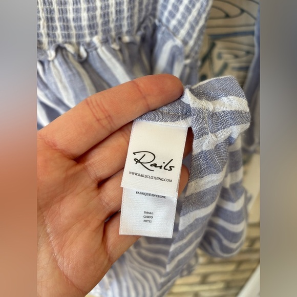 new Rails Jasmine long sleeve short dress in Rhône stripe - Picture 5 of 8